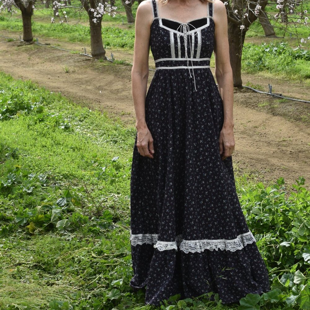 Gunne Sax Dress (Cottagecore, Prairie, Floral)